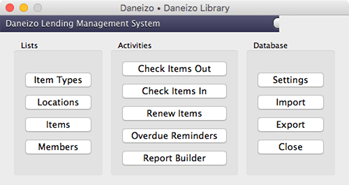 Daneizo Navigator main window