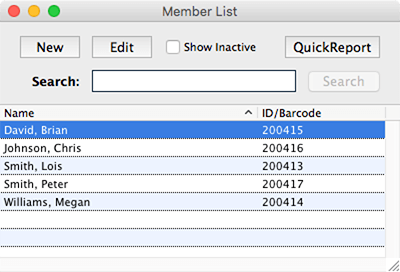 Member list view